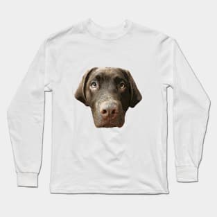 Labrador Chocolate Lab Puppy Dog Long Sleeve T-Shirt